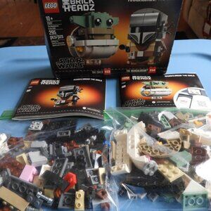 Lego Star Wars 75317 The Mandalorian The Child Brick Headz Complete